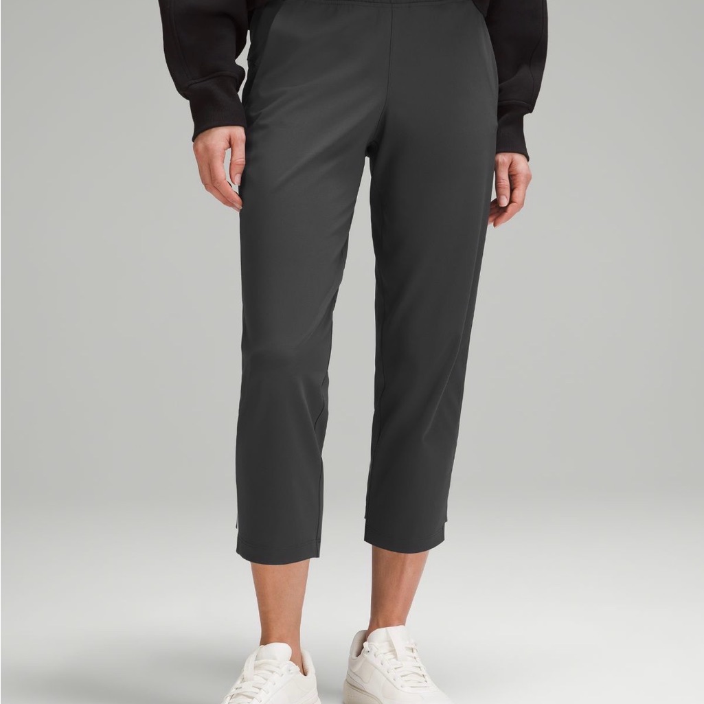Lululemon Luxtreme Slim Fit Mid-Rise Cropped Pants Grey Nwt Size 2